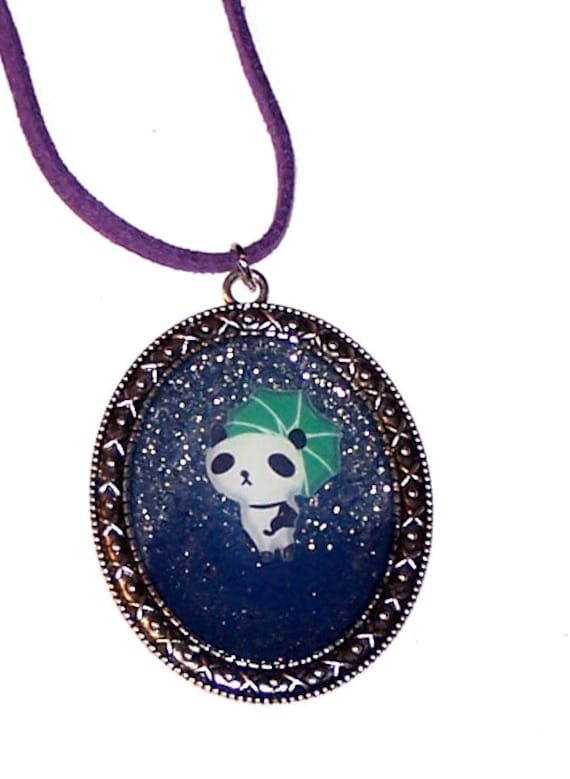 Glitzerschirm Panda Anhänger Glitzerschirm Panda Anhänger von honeylaura
