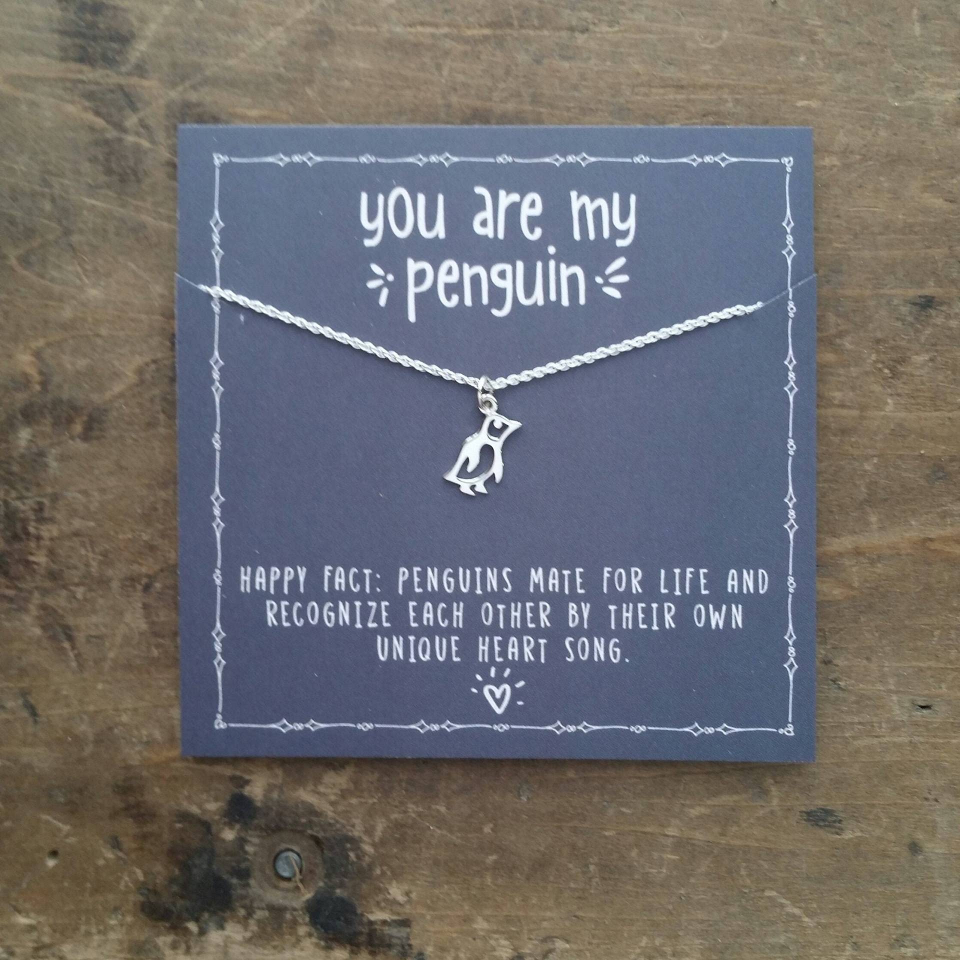 Du Bist Mein Pinguin Halskette. Jahrestag Schmuck Geschenk. Pinguin-Liebhaber-Schmuck Du Bist Mein Pinguin Halskette. Jahrestag Schmuck Geschenk. Pinguin-Liebhaber-Schmuck von honeyverse