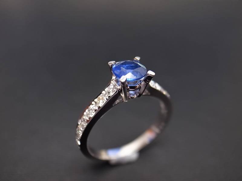 Blauer Saphir Verlobungsring Aus 14K Gold, Diamant Verlobungsring, Ring, Ehering, Band Blauer Saphir Verlobungsring Aus 14K Gold, Diamant Verlobungsring, Ring, Ehering, Band von HnjewelryStore