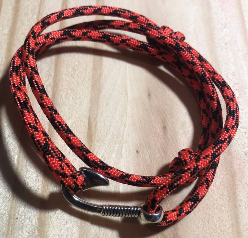 Fisch Haken Paracord Armband Made in Den Usa Handgemachte Schmuck von hookersflyshop