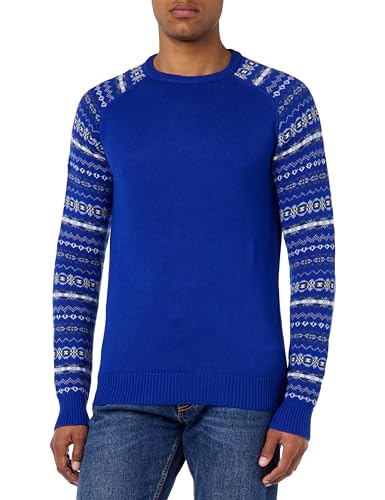 hoona Men's Strickpullover, Multicolor Blau, Large von hoona