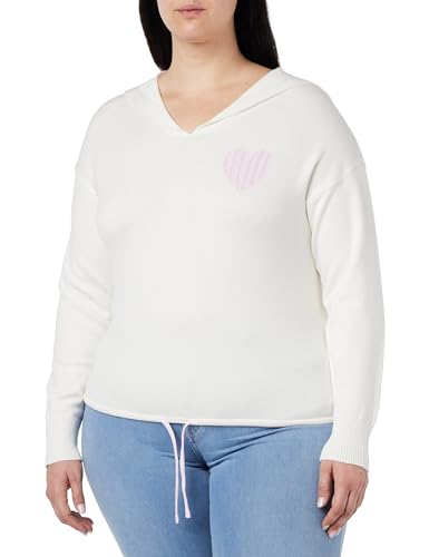 hoona Women's Strickpullover, Weiss, M-L von hoona