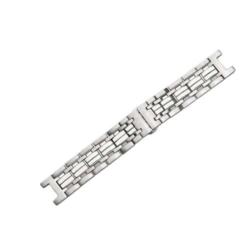 hoosouk Edelstahl Armband Konkav Mund Solide Links Armband Für Gc(Silver,22mm) von hoosouk