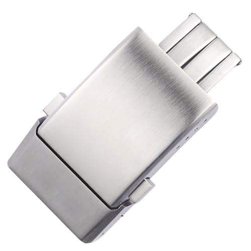 hoosouk Für Breitling Uhr Schmetterling Schnalle Edelstahl Faltschließe(Glossy silver) von hoosouk