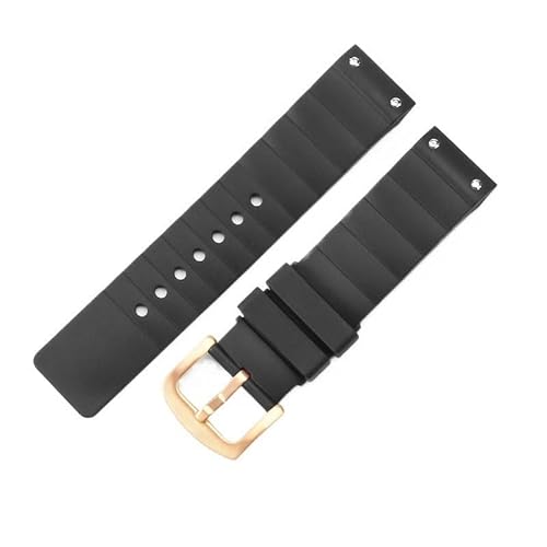 hoosouk Für Cartier Santos 100 Gummi-Uhrenarmbänder Für Männer Und Frauen, Uhrenketten(Rose gold1) von hoosouk