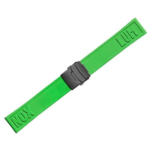 hoosouk Schnellverschluss-Uhrenarmband aus Gummi für Luminox 3501, 8831, 3749, 3741(Greenb) von hoosouk
