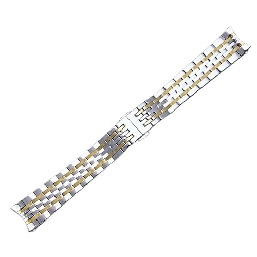 hoosouk Uhrenarmband aus Edelstahl für Tissot 1853 Le Locle T41 T006408(Golds) von hoosouk
