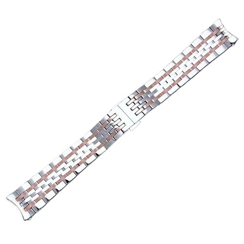 hoosouk Uhrenarmband aus Edelstahl für Tissot 1853 Le Locle T41 T006408(Rose golds) von hoosouk