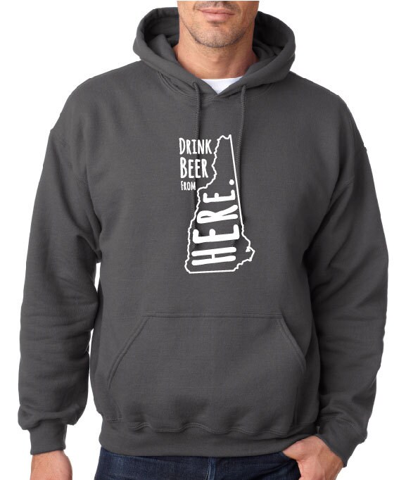 Bier Trinken Von Hier - New Hampshire - Nh Craft Beer Hoodie von hopcloth