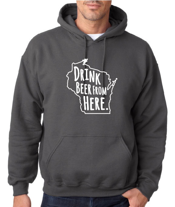 Biertrinken Von Hier - Hoodie - Wi Craft Beer Hoodie von hopcloth