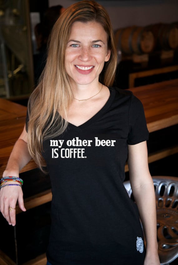 Coffee & Craft Beer - My Other Is Damen V-Ausschnitt von hopcloth