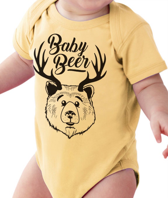 Craft Beer Baby Bodysuit - "Baby Bier" Premium Siebdruck von hopcloth