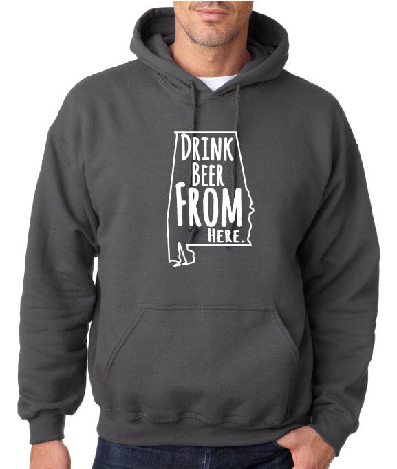 Craft Beer Hoodie - Alabama - Al - Bier Trinken Von Hier von hopcloth