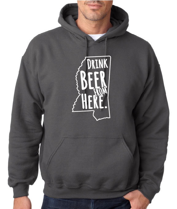 Craft Beer Hoodie - Mississippi - Ms - Bier Trinken Von Hier von hopcloth