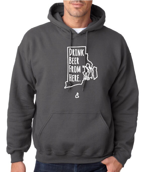 Craft Beer Hoodie - Rhode Island - Ri - Bier Trinken Von Hier von hopcloth