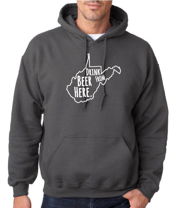 Craft Beer Hoodie - West Virginia - Wv - Bier Trinken Von Hier von hopcloth