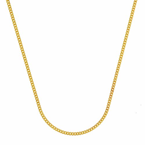 1,1 mm 585-14 Karat Gold massive Goldkette Panzerkette 36/38/42/45/50/55/60 cm - elegante Goldkette Damen Juwelier Qualität - Made in Germany, Kettenlänge:40 cm von hoplo holzenplotz