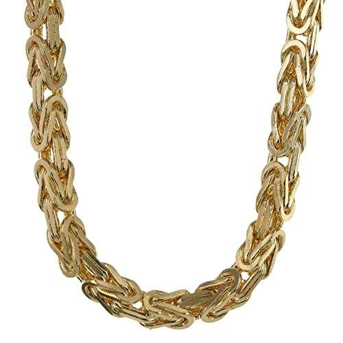 5,0 mm 750-18 Karat Gold massive Goldkette Königskette rund 22/60/70 cm - elegante Goldkette Damen und Herren Juwelier Qualität - Made in Germany, Kettenlänge:22 cm Armkette von hoplo holzenplotz