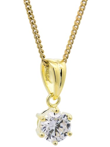 Anhänger Krappe 925 Sterlingsilber vergoldet mit verg. Silberkette, Kettenlänge:50 cm Unisex von hoplo holzenplotz