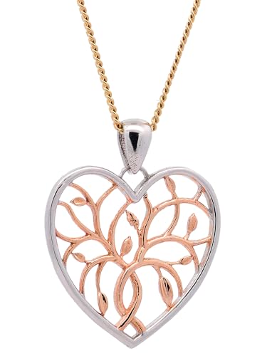 Halskette Anhänger Liebesherz mit 1,1 mm Goldkette 585-14 Karat Gold, Kettenlänge:38 cm Kindergröße von hoplo holzenplotz