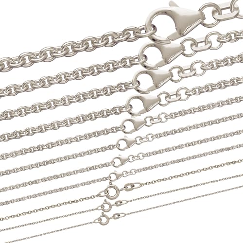 hoplo holzenplotz Ankerkette rund Halskette 925 Sterlingsilber Auswahl, Kettenlänge:55cm, Kettenbreite:2.8mm von hoplo holzenplotz