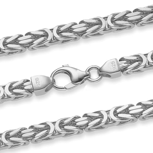 hoplo holzenplotz Königskette Halskette oder Armband Breite 8,3 mm - massiv 925 Sterlingsilber Auswahl, Kettenlänge:70 cm von hoplo holzenplotz