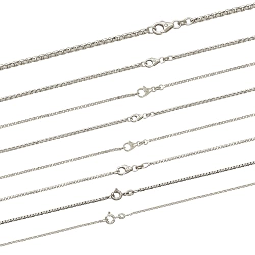 hoplo holzenplotz Massive edle Venezianerkette Silber Halskette 925 Sterlingsilber, Kettenlänge:45 cm, Kettenbreite:1.2 mm von hoplo holzenplotz
