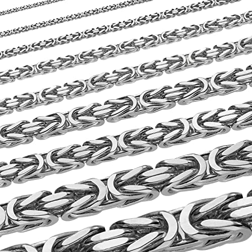 hoplo holzenplotz Silberkette Königskette Halsketten & Armketten echt 925 Sterlingsilber, Kettenlänge:21 cm, Kettenbreite:5.0 mm von hoplo holzenplotz