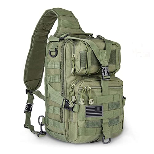 hopopower Taktische Schultertasche, Militär-Rover-Schulter-Rucksack, EDC Assault Range Tasche, wasserabweisend hopopower Taktische Schultertasche, Militär-Rover-Schulter-Rucksack, EDC Assault Range Tasche, wasserabweisend von hopopower