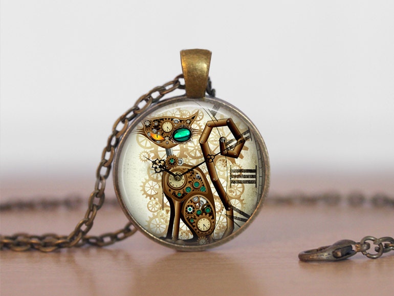 Steampunk-Katzen-Uhr-Schmucksachen, Katzen-Anhänger, Katzen-Liebhaber-Geschenk, Steampunk-Liebhaber-Geschenk, Zahnradkatzenuhr-Anhänger | Nicht Steampunk-Katzen-Uhr-Schmucksachen, Katzen-Anhänger, Katzen-Liebhaber-Geschenk, Steampunk-Liebhaber-Geschenk, Zahnradkatzenuhr-Anhänger | Nicht von horatiomcgillicuddy