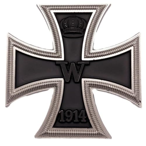 horlirty 1 x Eisernes Kreuz Abzeichen Kreuz Medaille Deutsches Eisernes Kreuz Ritter Abzeichen mit Pin oder Doppelnagel 1914/1939 Version, 4,5 x 4,5 cm, Mit Doppelnagel, 1914 horlirty 1 x Eisernes Kreuz Abzeichen Kreuz Medaille Deutsches Eisernes Kreuz Ritter Abzeichen mit Pin oder Doppelnagel 1914/1939 Version, 4,5 x 4,5 cm, Mit Doppelnagel, 1914 von horlirty