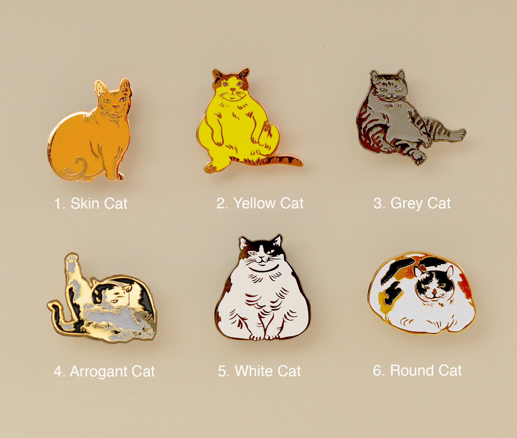 Katzen Emaille Pins-Katzen Geschenke-Emaille Pin-Brosche-Glückskatze-Dicke Katze-Katze Pin-Silly Pin-Ich Wie Katze-Pferd Geige Pin-Gold Katzen Emaille Pins-Katzen Geschenke-Emaille Pin-Brosche-Glückskatze-Dicke Katze-Katze Pin-Silly Pin-Ich Wie Katze-Pferd Geige Pin-Gold von horsefiddlepress