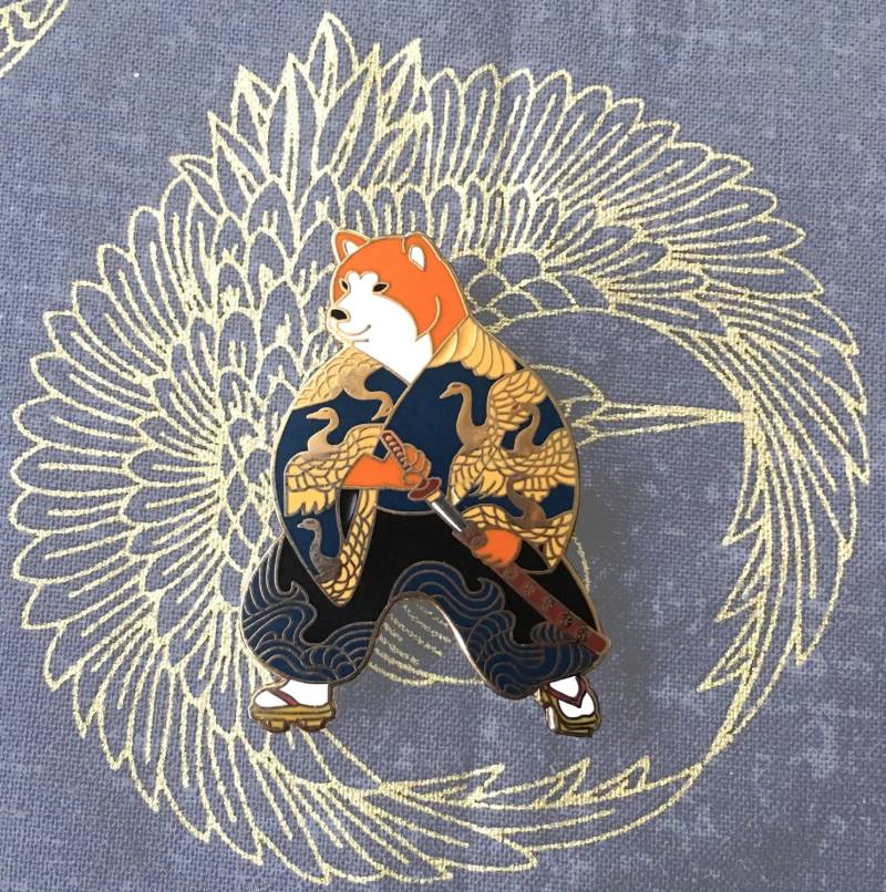 Shiba Inu Samurai Emaille Pin-Shiba Inu-Hund Pin-Hunde Geschenk-Samurai-Japan Pin-Emaille Pin-Kawaii Shiba Inu Samurai Emaille Pin-Shiba Inu-Hund Pin-Hunde Geschenk-Samurai-Japan Pin-Emaille Pin-Kawaii von horsefiddlepress