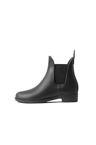 HORZE Kinder Reitstiefeletten Bonn, Mädchen Gummi Stallschuhe, wasserdicht, Schwarz, 34 von HORZE