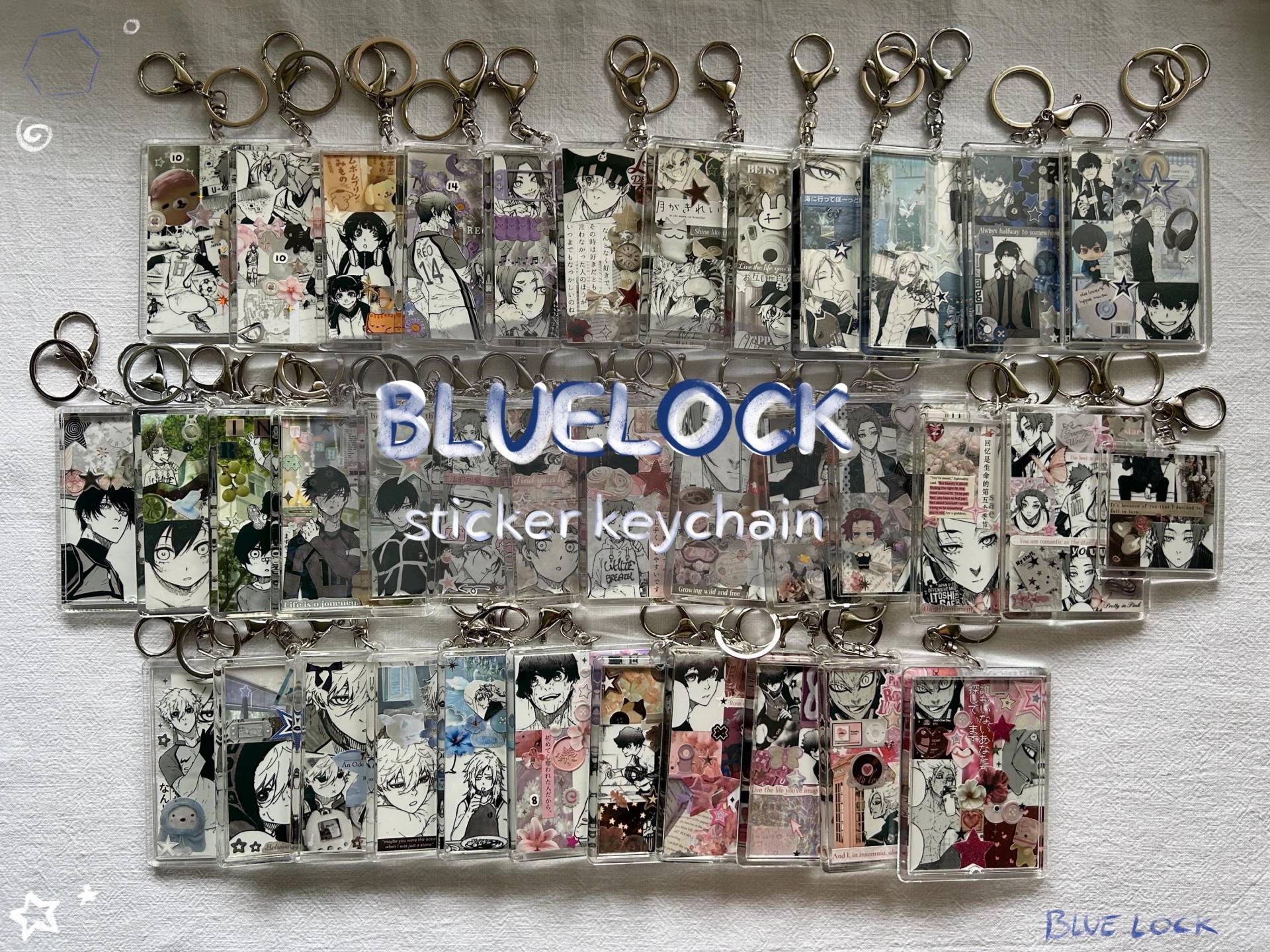 Exclusive Blue Lock Sticker Keychain von hoshii4shop
