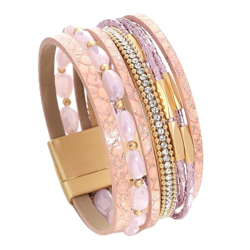 hotoo Stapelbare Lederarmbänder mit Herzanhänger für Damen, trendiges Liebes-Manschetten-Wickelarmband, Weihnachtsschmuck, Geburtstag, Jahrestag, Wrap Bracelets for Women, Leder, Kein Edelstein hotoo Stapelbare Lederarmbänder mit Herzanhänger für Damen, trendiges Liebes-Manschetten-Wickelarmband, Weihnachtsschmuck, Geburtstag, Jahrestag, Wrap Bracelets for Women, Leder, Kein Edelstein von hotoo