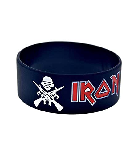 hotrodspirit - 1 Armband aus Silikon, Gruppe Iron Maiden, hart, Rock, Roll, Heavy Metal, Herren, Damen, Teenager, Einheitsgröße von hotrodspirit