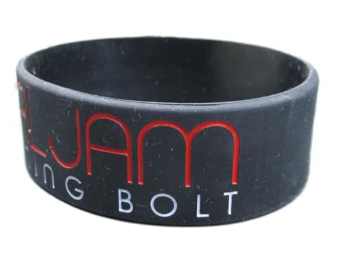 hotrodspirit - Armband aus Silikon, Gruppe, Perlen, Jam Pop Rock Roll, für Herren und Damen, Einheitsgröße, Silikon hotrodspirit - Armband aus Silikon, Gruppe, Perlen, Jam Pop Rock Roll, für Herren und Damen, Einheitsgröße, Silikon von hotrodspirit