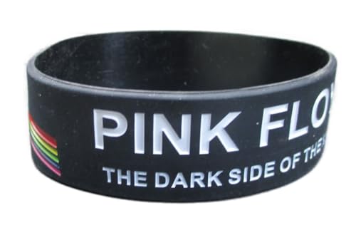 hotrodspirit - Armband aus Silikon, Gruppe Pink Floyd Dark Side Rock Roll, Herren, Damen, Jugendliche, Einheitsgröße, Silikon hotrodspirit - Armband aus Silikon, Gruppe Pink Floyd Dark Side Rock Roll, Herren, Damen, Jugendliche, Einheitsgröße, Silikon von hotrodspirit