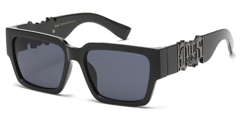 hotrodspirit - Sonnenbrille LOCS schwarz großes Logo dunkelgrau Herren Biker, Schwarz , Einheitsgröße hotrodspirit - Sonnenbrille LOCS schwarz großes Logo dunkelgrau Herren Biker, Schwarz , Einheitsgröße von hotrodspirit
