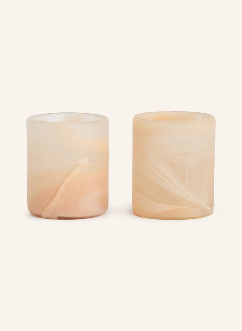 House Doctor 2er-Set Teelichthalter Hdkae beige von house doctor