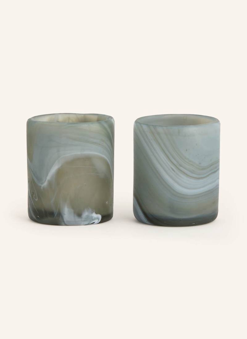 House Doctor 2er-Set Teelichthalter Hdkae grau von house doctor
