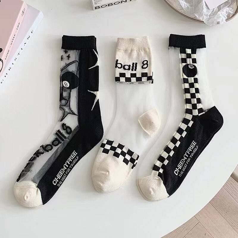 Socken Transparent Mit Schwarzer 8 von houseofwildstuff