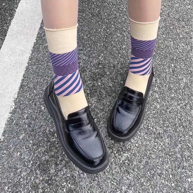 Socken Vintage-Patchwork Style in 4 Varianten von houseofwildsocks