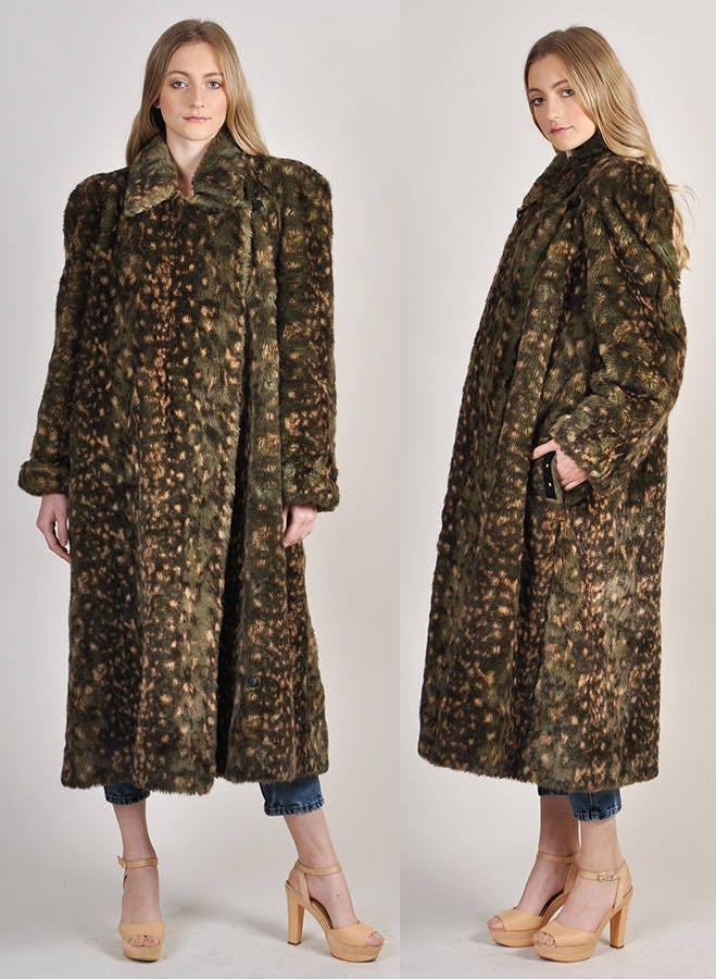 Vintage Sonia Rykiel Kunstpelz Mantel Paris Couture Vintage Sonia Rykiel Kunstpelz Mantel Paris Couture von hovClassics
