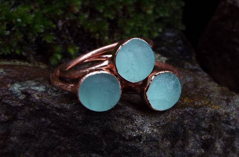 Fluoritring, Fluorit, Fluorite Ring, Statementring, Kupferring, Boho Raw Crystal Fluorite von howlingwolfjewellery