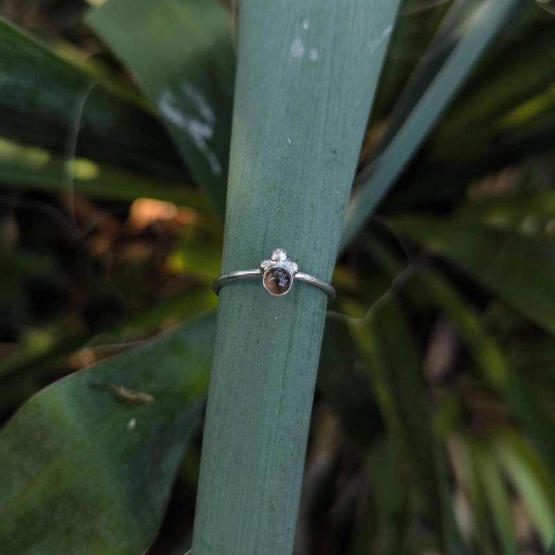Smoky Quartz Ring, Us 7, Birthstone Rauchquarzring, Black Gemstone Stacking Gift For Her, Boho Silberring Smoky Quartz Ring, Us 7, Birthstone Rauchquarzring, Black Gemstone Stacking Gift For Her, Boho Silberring von howlingwolfjewellery