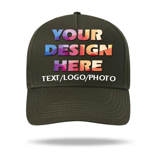 Personalisierte Baseball Caps mit Text Logo Foto - Personalisierte Baseballkappe für Herren und Damen - Maßgeschneiderter Hut von huale POD