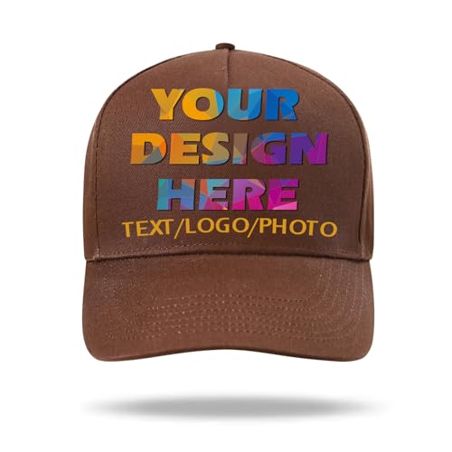 Personalisierte Baseball Caps mit Text Logo Foto - Personalisierte Baseballkappe für Herren und Damen - Maßgeschneiderter Hut von huale POD