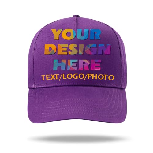 Personalisierte Baseball Caps mit Text Logo Foto - Personalisierte Baseballkappe für Herren und Damen - Maßgeschneiderter Hut von huale POD